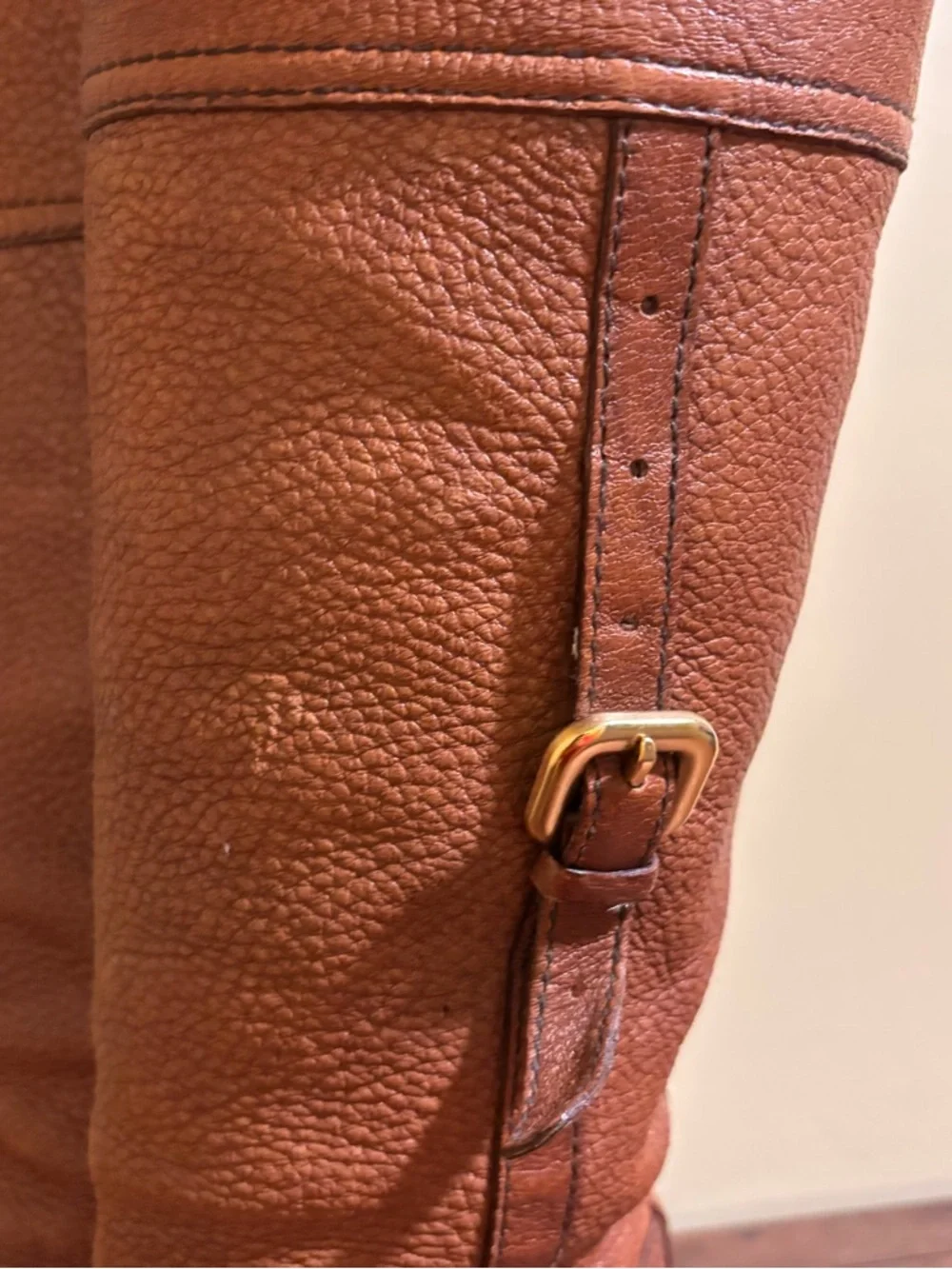 Prada Tall Leather Boots Size 38.5 - Picture 7 of 10